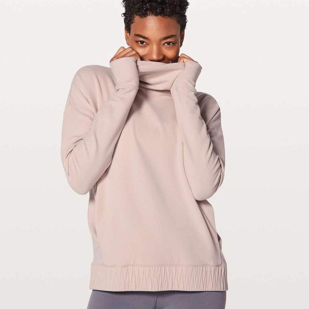 Lululemon Go Forward Pullover in the color Porcelain Pink Size 4